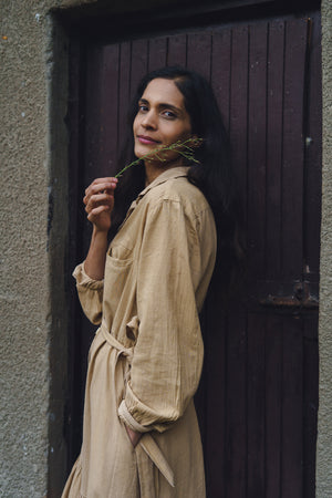 BLOOM DRESS - Shallot Yellow