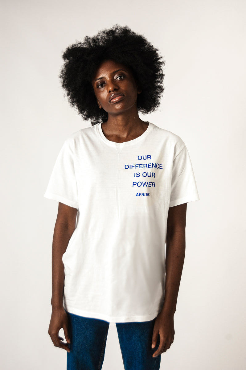 OUR DIFFERENCE IS OUR POWER PRINT TEE – Afriek